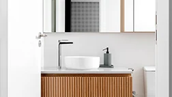 Apartamento decorado: lavabo